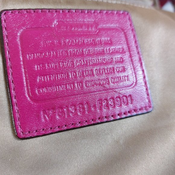 Coach F23901 Pink Daisy Leather Mia Leather Crossbody Bag - Picture 13 of 15